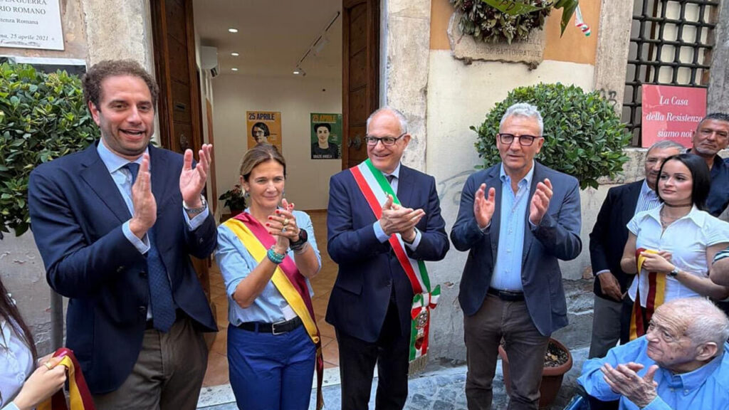 Inaugurazione della Casa della Resistenza Romana in via dei Giubbonari 38 a Roma