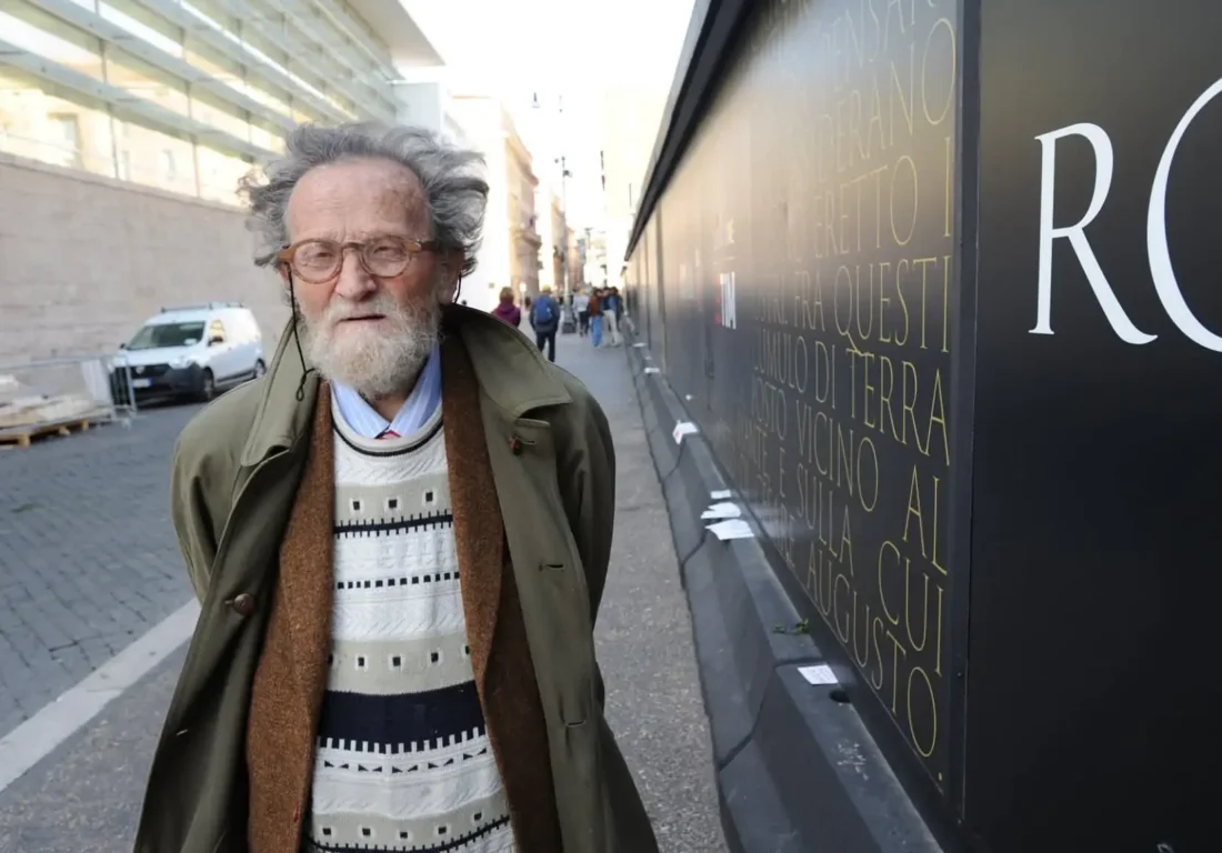 Fausto Delle Chiaie, artista romano del Museo all’Aria Aperta tra Ara Pacis e Piazza Augusto Imperatore