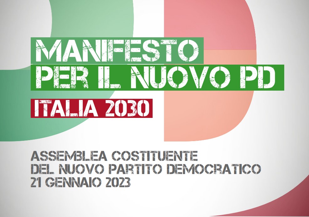 Manifesto del nuovo PD